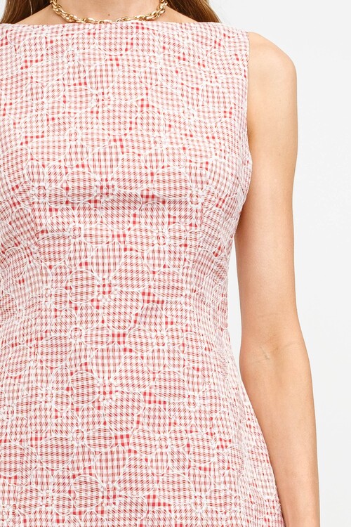 VESTIDO CARMIN BORDADO - Image 3